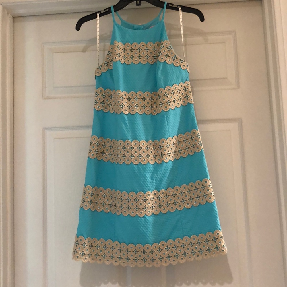 lilly pulitzer halter neck dress size 00